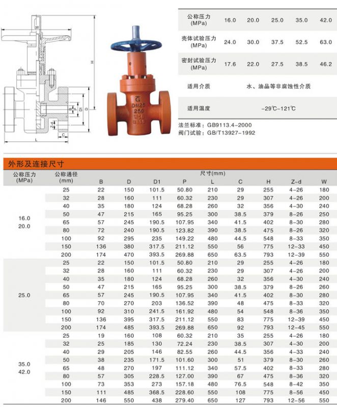 高压油田平板闸阀