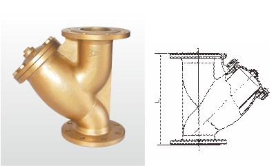 黄铜法兰过滤器